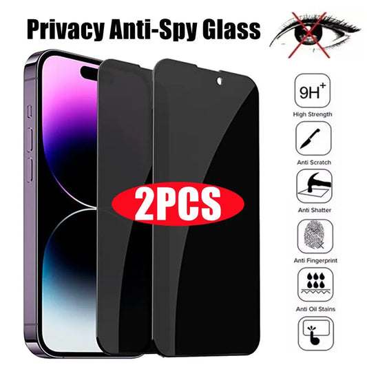 Privacy Screen Protector for iPhone 11-14 Pro Max Anti-Spy Tempered Glass