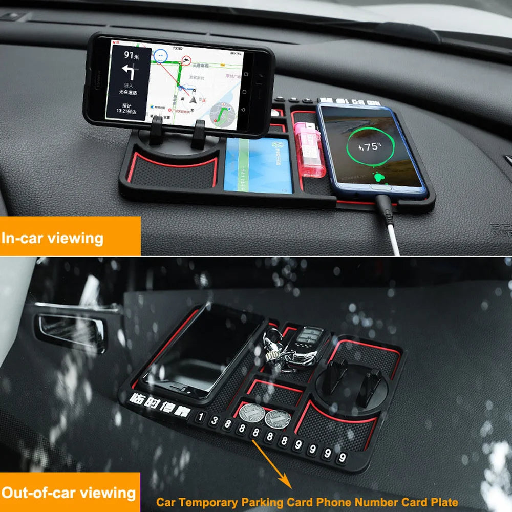 Multi-Functional Car Anti-Slip Mat Phone Holder