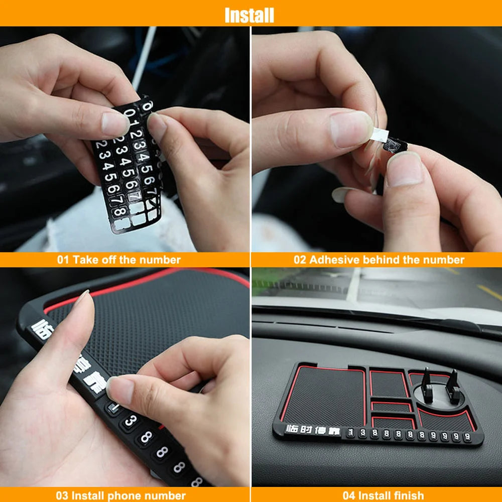 Multi-Functional Car Anti-Slip Mat Phone Holder