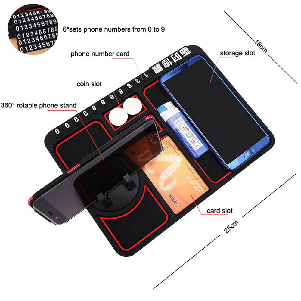 Multi-Functional Car Anti-Slip Mat Phone Holder